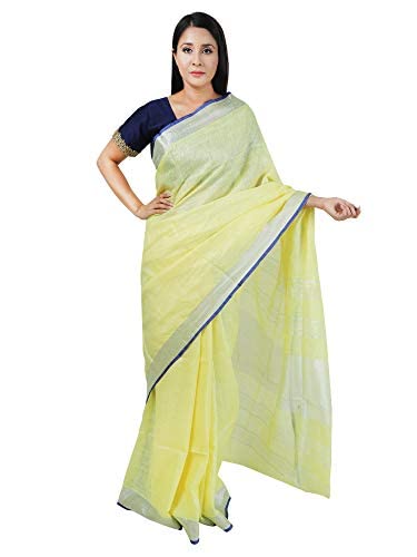 Vasthrlay Handloom Summer Contrast Vibrant Green