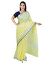 Vasthrlay Handloom Summer Contrast Vibrant Green