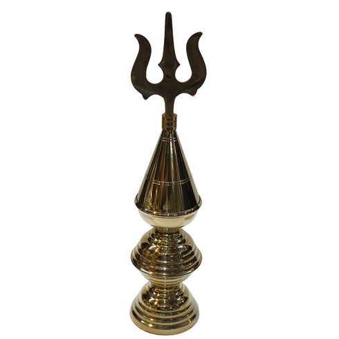 Brass Trishul Kalash for Mandir 521g Set 1