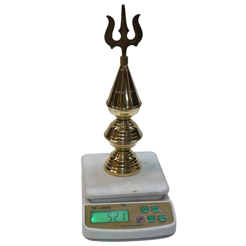 Brass Trishul Kalash for Mandir 521g Set 1