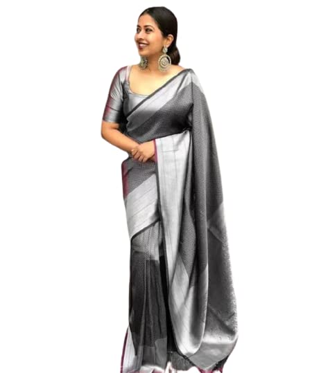 Vasthrlay Black Kanjivaram Saree
