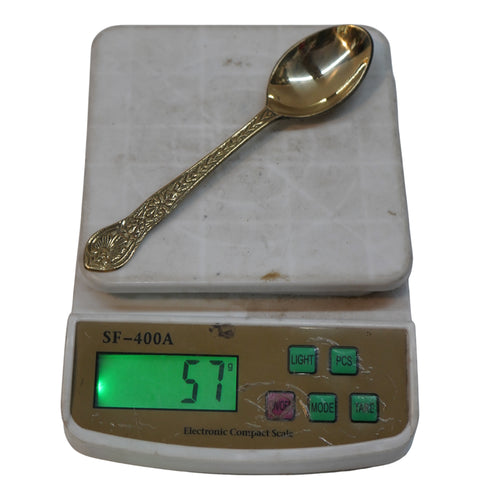 Brass Designer Spoon 57g Pack of 6