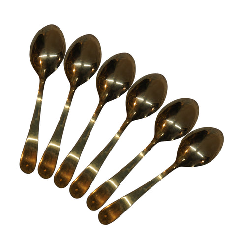 Brass Plain Spoon 42g Pack of 6