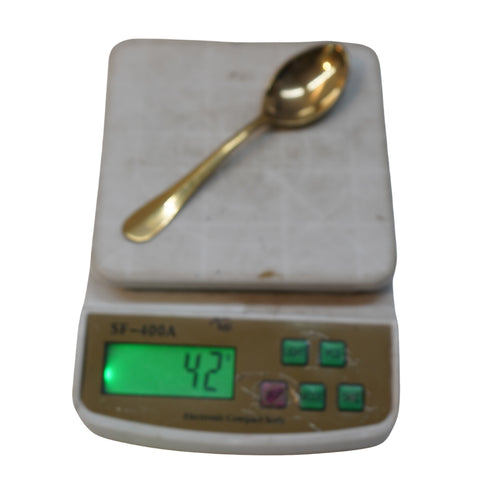 Brass Plain Spoon 42g Pack of 6