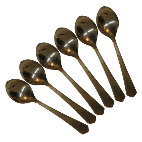 Brass Plain Spoon 29g Pack of 6
