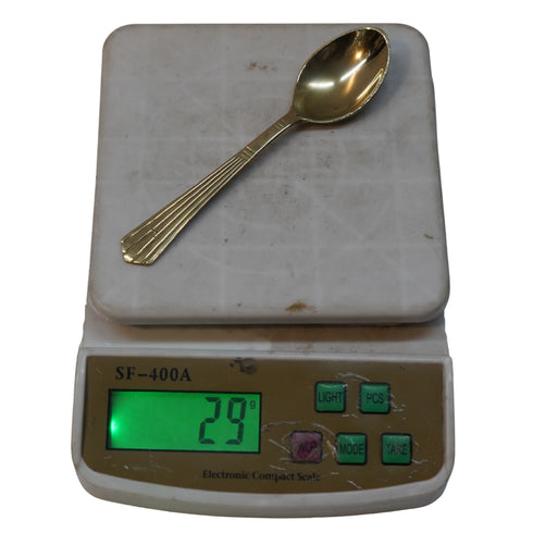 Brass Plain Spoon 29g Pack of 6