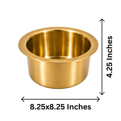 Brass Hammered Patela/Bhagona for Home Decor | Pack of 1