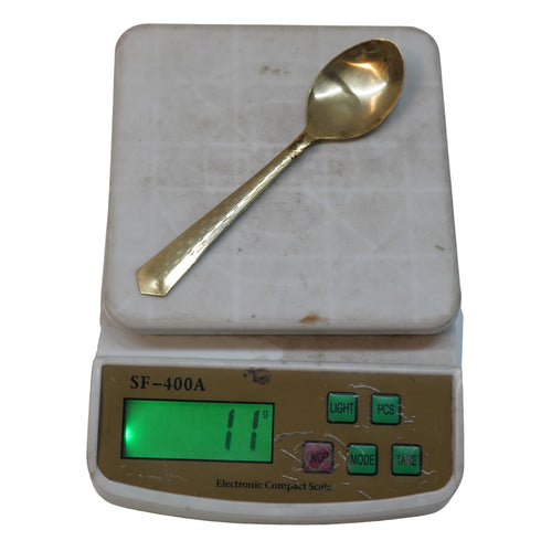 Handmade Pure Brass Spoon 11g Pack of 6