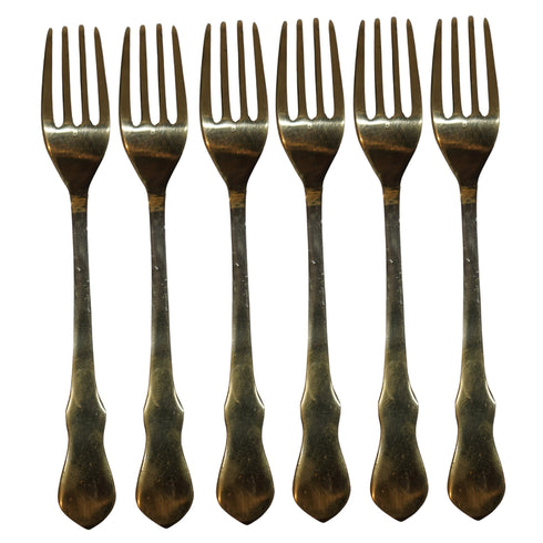 Handmade Pure Brass Fork 31g Pack of 6