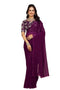 Designer Georgette Saree with Embroidered Blouse Piece