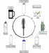 Millionminds Stainless Steel Baby Feeding Milk Bottle and Feeding Bottle with Spoon | Bottle Cleaning Brush and Fruit Feeder