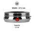 Sumeet Stainless Steel Belly Shape Masala (Spice) Box