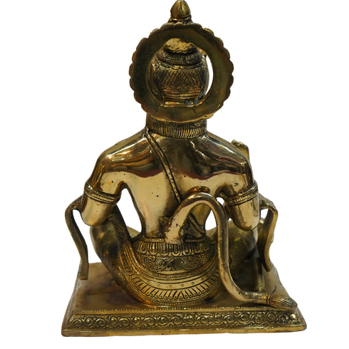 Brass Sitting Hanuman Ji Idol 4734g Set 1
