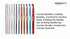 12 Pcs Aluminium Crochet Hooks Set Multicolor Knitting Needles Kit 2mm