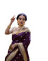 Vasthrlay Purple Kanjivaram Saree