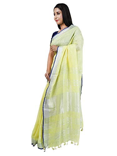 Vasthrlay Handloom Summer Contrast Vibrant Green