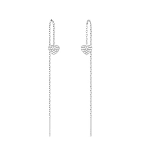 CLARA 925 Sterling Silver Sui Dhaga Threader Earrings Cute