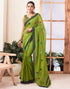 Sudathi Ready To Wear Green Printed Chanderi Saree