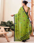 Sudathi Ready To Wear Green Printed Chanderi Saree