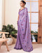 Sudathi Ready To Wear Dusty Purple Printed Chanderi Saree
