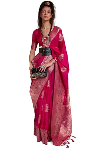 Vasthrlay Banarasi Unstitched Saree