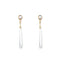 Nilu's Collection Attractive and Stylish Gold Plated Water Drop Long Pearl Earrings