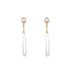 Nilu's Collection Attractive and Stylish Gold Plated Water Drop Long Pearl Earrings
