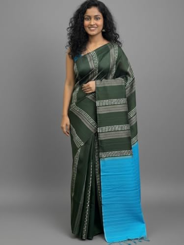 Vasthrlay Black Bhagalpuri Saree