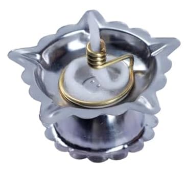 Doorbag Niranjan Kadi Brass Ring Wick Holder for Diya Bati Oil Lamps