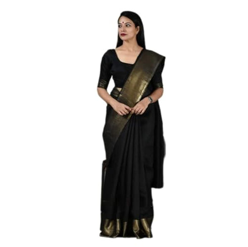 Vasthrlay Handwoven Border Unstitched Saree