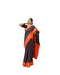 Vasthrlay Orange Kanjivaram Wedding Saree