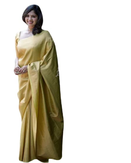 Vasthrlay Yellow Kanjivaram Wedding Saree