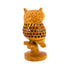 Elegant Owl Sculpture Lifelike Carving with Intricate Feather Patterns Decorative Showpiece