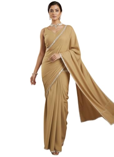 Vasthrlay Lavender Border Unstitched Saree