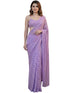 Vasthrlay Yellow Georgette Unstitched Saree