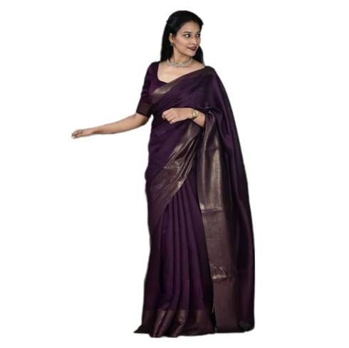 Vasthrlay Handwoven Border Unstitched Saree