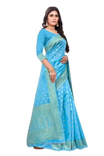 Vasthrlay Banarasi Kanjivaram Wedding Paithani Saree With Blouse Piece