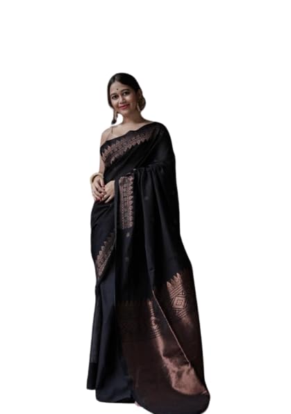 Vasthrlay Black Kanjivaram Saree