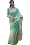 Vasthrlay Banarasi Kanjivaram Wedding Flowerjaal Saree With Blouse Piece