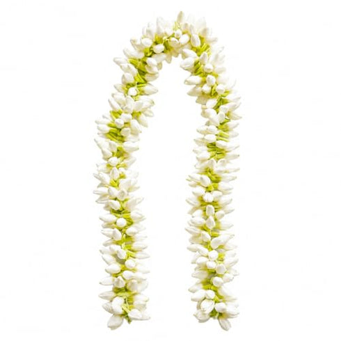 Artificial Jasmine Flower Hair Accessory White and Green Reusable Bridal Women Hair Decoration