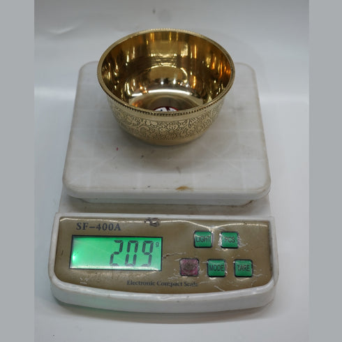 Brass Floral Bowl 418g (Pack of 2)