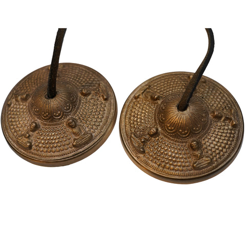 Copper Manjeera For Temple & Kirtan 523g Set 1