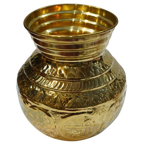 Brass OM Lota Kalash for Puja 565g Set 1