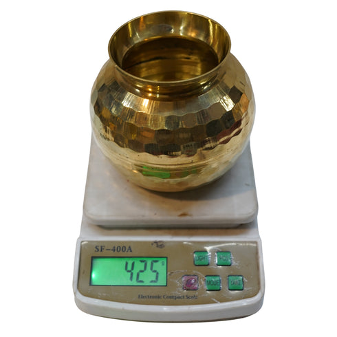 Brass Kalash for Puja Home 425g Set 1