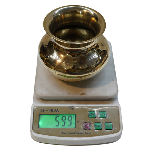 Traditional Brass Lota Kalash 599g Set 1