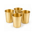Pure Brass Plain Water Drinking Glass | Pack of 4