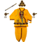 Vasthrlay Little Krishna Dress Costume Set In Yellow Color for Boys
