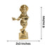 Brass Lord Krishna Playing Flute Statue 538g