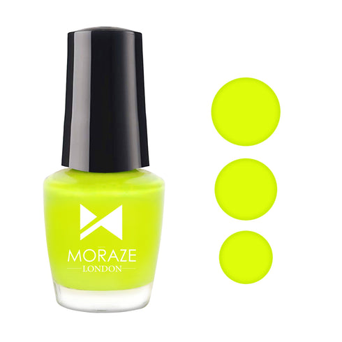 Moraze Cosmetics Neon Pack Of 6 Nail Polish With Top Coat