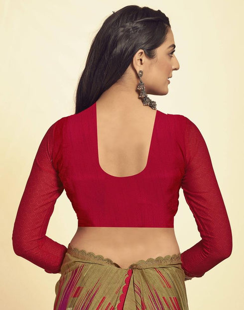 Sudathi Beige Printed Georgette Saree